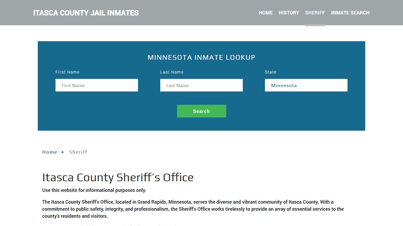 Itasca County Sheriff, MN Arrest Warrant Lookup